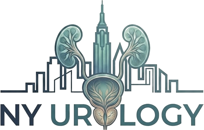 New York Urology — kidneys and Manhattan skyline logo